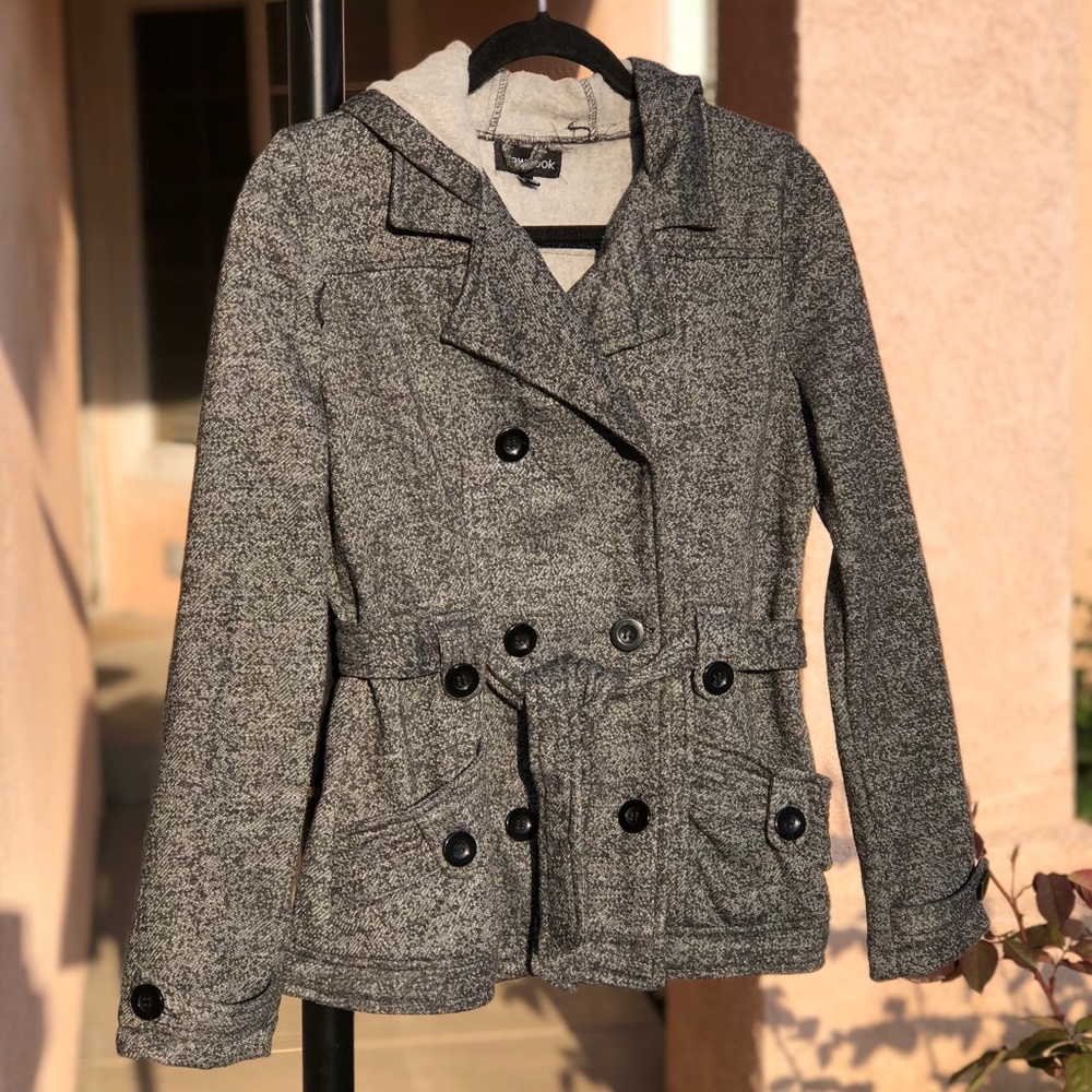 Double Breasted Belted Jacket Blazer